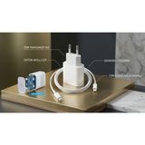 Wess iPhone 11 / 12 / 13 Pro Max / 14 Pro Max Uyumlu 35W Lightning Hızlı Şarj Aleti – Stabil Enerji Akışı - Beyaz