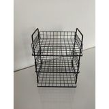 Wessdizayn 3’lü Siyah Evrak Rafı – Dosyalık – 3 Katlı Evrak Rafı – Metal Evrak Rafı – Evrak Rafı 3 Katlı WD298 - 35x26x25 - Mat Siyah