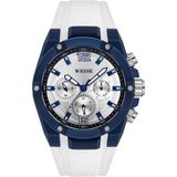 Wesse WWG201610 Quartz Silikon 47 mm Beyaz Erkek Kol Saati - Renkli