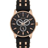Wesse WWG206702 Quartz Silikon Rose/siyah 45 mm Erkek Kol Saati - Renkli