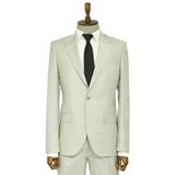 Wessi Açık Gri İki Parça Slim Fit Tek Düğmeli Erkek Takım Elbise