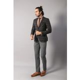 Wessi C-58EYC-34-82 Ekose Desenli Yün Slimfit Ceket