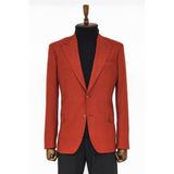 Wessi Düz Slim Fit Spor Bordo Erkek Ceket - Wessi - 60
