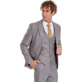 Wessi Ekose Ceketli Slim Fit Açık Mavi Erkek Takım Elbise - Wessi - 52 - İndigo