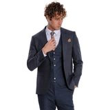 Wessi Ekose Ceketli Slim Fit Lacivert Erkek Takım Elbise - Wessi - 46