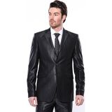 Wessi Erkek 8 Drop Parlak Slim Fit Takım Elbise - 48 - 6 Drop - Siyah