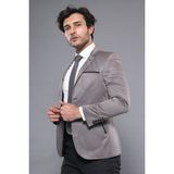 Wessi Erkek Cep Detaylı Slim Fit Ceket - Taba - 44