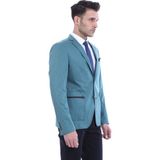 Wessi Erkek Çift Yırtmaç Iki Düğme Slim Fit Ceket - Yeşil - 50