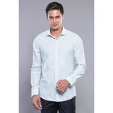 Wessi Erkek Ekose Desen Slim Fit Uzun Kollu Gömlek - Yeşil
