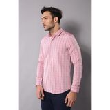 Wessi Erkek Ekoseli Slim Fit Gömlek - XL - Kırmızı