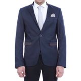 Wessi Erkek Hakim Yaka Slim Fit Ceket - Lacivert - 50