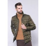 Wessi Erkek Kapitone Dikiş Detaylı Slim Fit Mont - Yeşil - 52