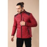 Wessi Erkek Kopitone Slim Fit Şişme Mont - Bordo - 46