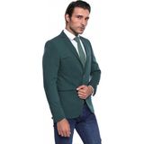 Wessi Erkek Omuz Parçalı Pamuk Slim Fit Ceket - Yeşil - 54