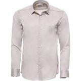 Wessi Erkek Pamuk Saten Slim Fit Gömlek - Bej