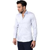 Wessi Erkek Pamuk Saten Slim Fit Gömlek - Saks