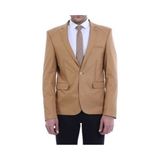 Wessi Erkek Pamuk Slim Fit Ceket - Bej - 48