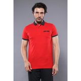 Wessi Erkek Polo Yaka Slim Fit Düz Tişört - Turkuaz