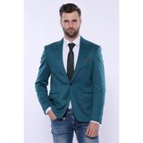 Wessi Erkek Sivri Yaka Slim Fit Ceket - Yeşil - 48