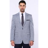 Wessi Erkek Sivri Yaka Slim Fit Spor Ceket - Lacivert - 46