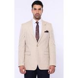 Wessi Erkek Sivri Yaka Slim Fit Spor Ceket - Siyah - 48