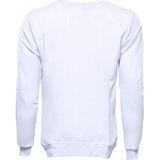 Wessi Erkek Slim Fit Bisiklet Yaka Baskılı Sweatshirt - Beyaz