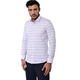 Wessi Erkek Slim Fit Çiçek Desenli Kısa Kollu Gömlek - Yeşil