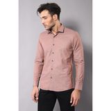 Wessi Erkek Slim Fit Desenli Gömlek - XL - Kahverengi