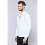 Wessi Erkek Slim Fit Desensiz Pamuk Hırka - XL - İndigo