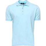 Wessi Erkek Slim Fit Polo Yaka Düz Tişört - XXL - Buz Mavi