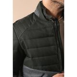 Wessi Erkek Slim Fit Şişme Kaban Mont - Yeşil - 56