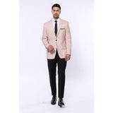 Wessi Erkek Slim Fit Sivri Yaka Ceket - Sarı - 52