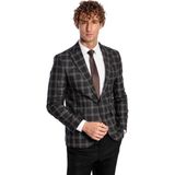 Wessi Erkek Slim Fit Sivri Yaka Ceket - Siyah - 48