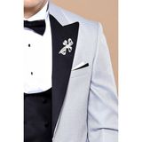 Wessi Erkek Slim Fit Yelekli Sivri Yaka Damatlık - 46 - 6 Drop - Gri
