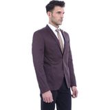 Wessi Erkek Torba Cep Sivri Yaka Pamuk Slim Fit Ceket - Kahverengi - 54