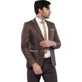 Wessi Erkek Yaka Trikolu Torba Cep Spor Ceket - Gümüş - 48