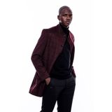 Wessi - Hakim Yaka Bordo Ekose Kaban