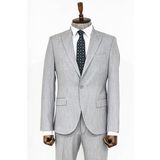 Wessi İki Parça Slim Fit Gri Erkek Takım Elbise