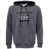Wessi Kapşonlu Baskılı Füme Erkek Sweatshirt