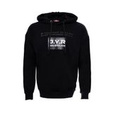 Wessi - Kapşonlu Baskılı Siyah Erkek Sweat