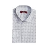Wessi Kaz Ayağı Desenli Slim Fit Ekru Erkek Gömlek