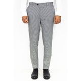 Wessi Kaz Ayağı Desenli Slim Fit Gri Erkek Pantolon