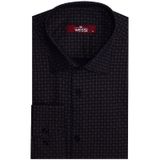 Wessi Kaz Ayağı Desenli Slim Fit Kahverengi Erkek Gömlek