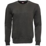 Wessi - Koyu Yeşil Desensiz Bisiklet Yaka Sweatshirt