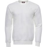 Wessi - Krem Erkek Bisiklet Yaka Desensiz Sweatshirt