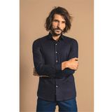Wessi Lacivert Slim Fit Erkek Gömlek