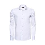 Wessi Pamuk Saten Slim Fit Beyaz Erkek Gömlek