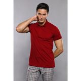 Wessi Polo Yaka Düz Bordo Erkek T-Shirt