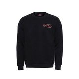 Wessi - Siyah Baskılı Detaylı Bisiklet Yaka Sweatshirt