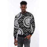 Wessi Siyah Taşlı Baskılı Ve Desenli Sweatshirt
